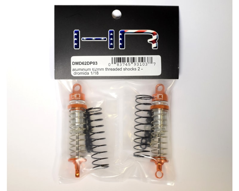 Aluminum 62mm Threaded Shocks (2) - Dromida 1/18 Assembled