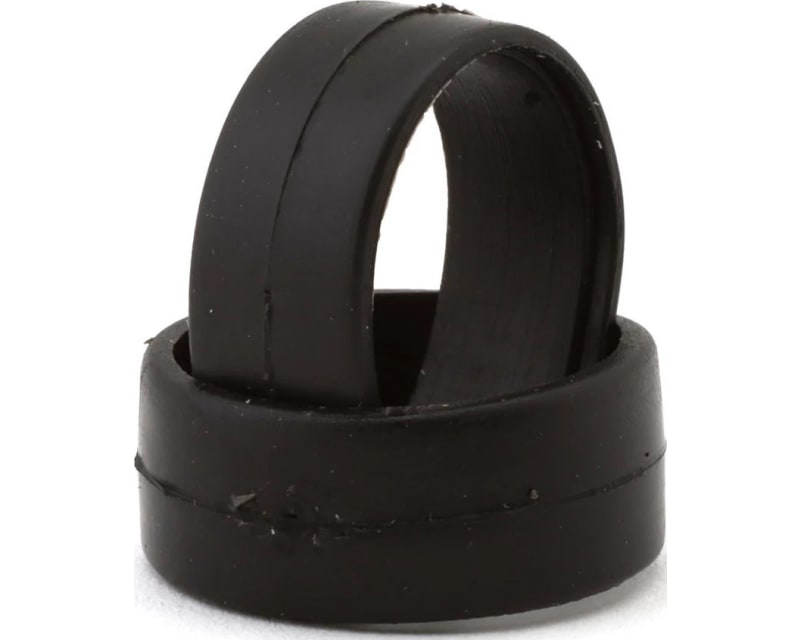 1/28 Front Slick Rubber Touring Tires (2) (Medium Hard)