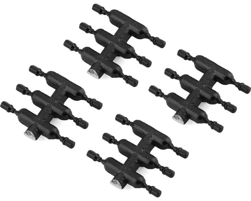 DS Racing Drift Element Scale Lug Nuts (Black) (24) (Short)