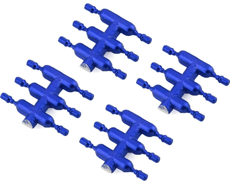 DS Racing Drift Element Scale Lug Nuts (Blue) (24) (Short)