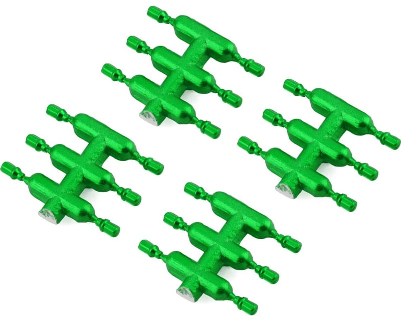 DS Racing Drift Element Scale Lug Nuts (Green) (24) (Short)