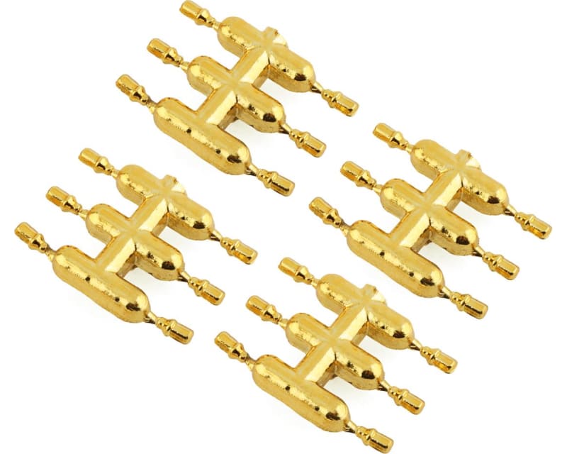 Ds Racing Drift Element Scale Lug Nuts (Gold Chrome) (24) Short