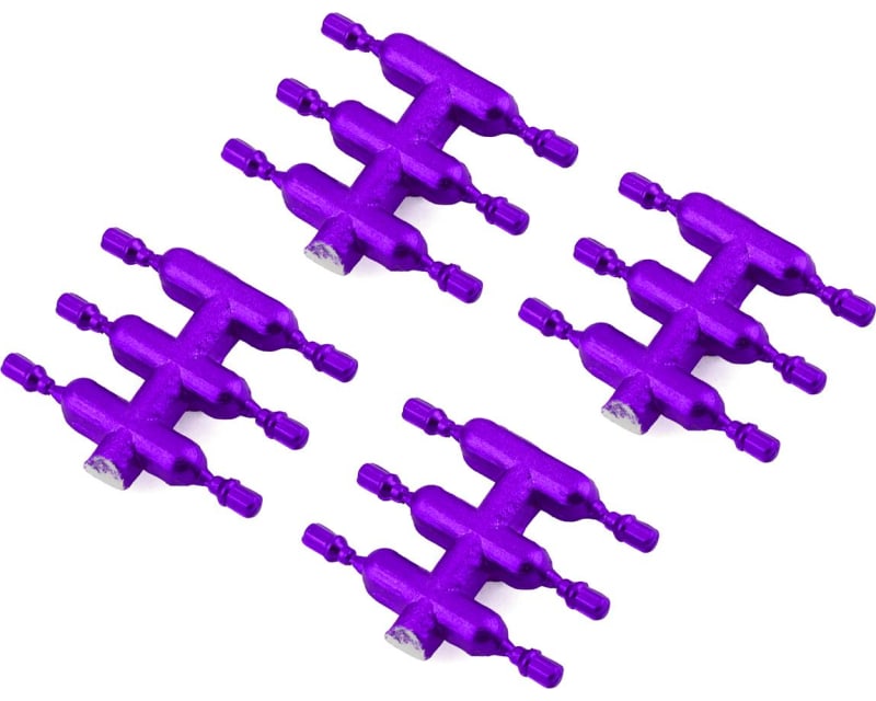 DS Racing Drift Element Scale Lug Nuts (Purple) (24) (Short)