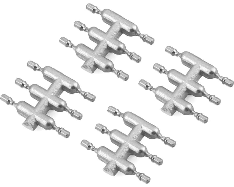 DS Racing Drift Element Scale Lug Nuts (Silver) (24) (Short)