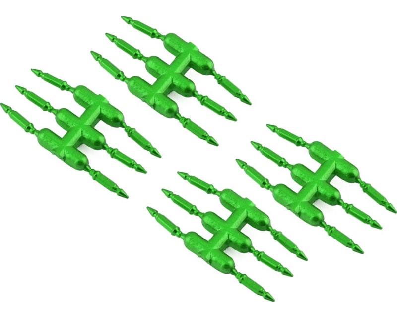 DS Racing Drift Element Scale Bullet Lug Nuts (Green) (24)