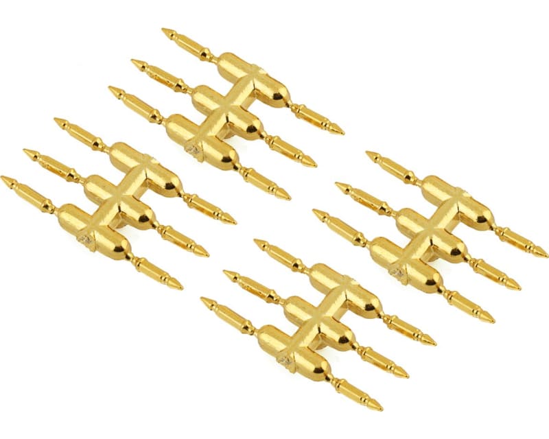 DS Racing Drift Element Scale Bullet Lug Nuts (Gold Chrome) (24)