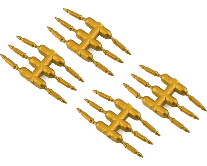 DS Racing Drift Element Scale Bullet Lug Nuts (Gold) (24)