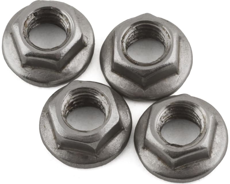4x5.5mm Stainless Steel Wheel Nuts (Silver) (4)