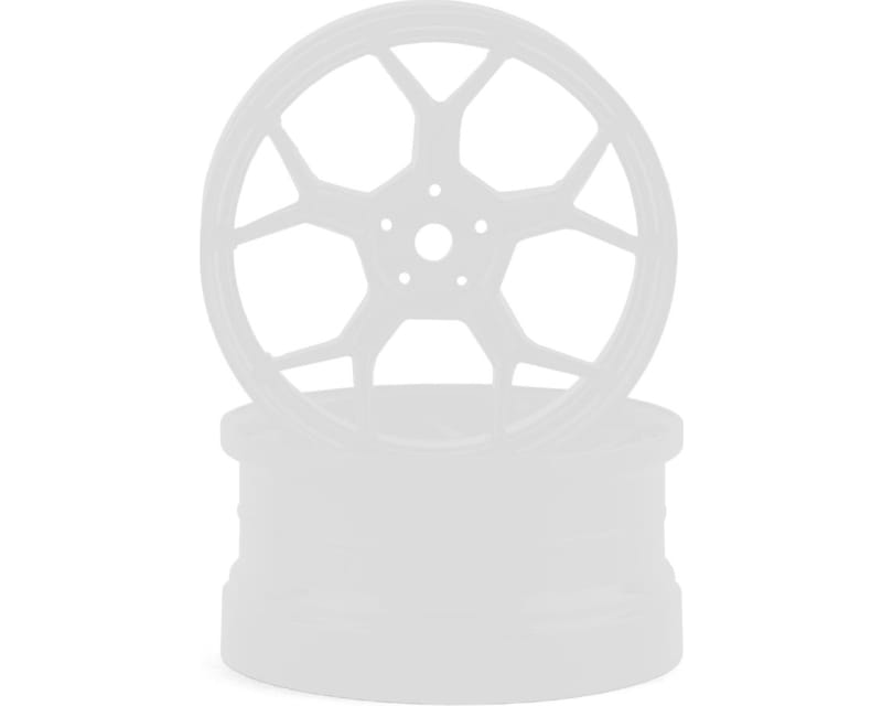 Feathery Split Spoke Drift Rim (Matte White) (2) (6mm Offset) photo