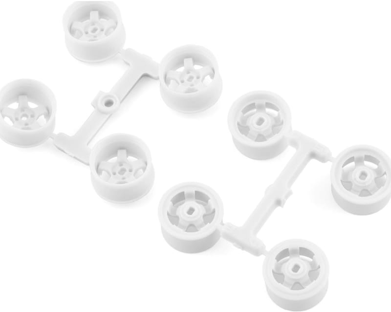 Tap to zoom Kyosho Mini Z 11mm Wide Drift Rims (1/2/3/4 Offset) (White)