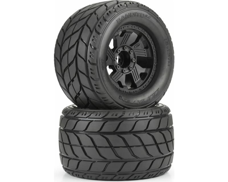 Bandito 2.0 3.8 All Terrain Tires Mounted on Ripper Black 8x32 R