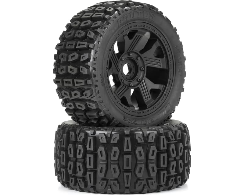 Brutus F/R 5.7 Monster Truck Tires MTD 24mm Black Ripper 2