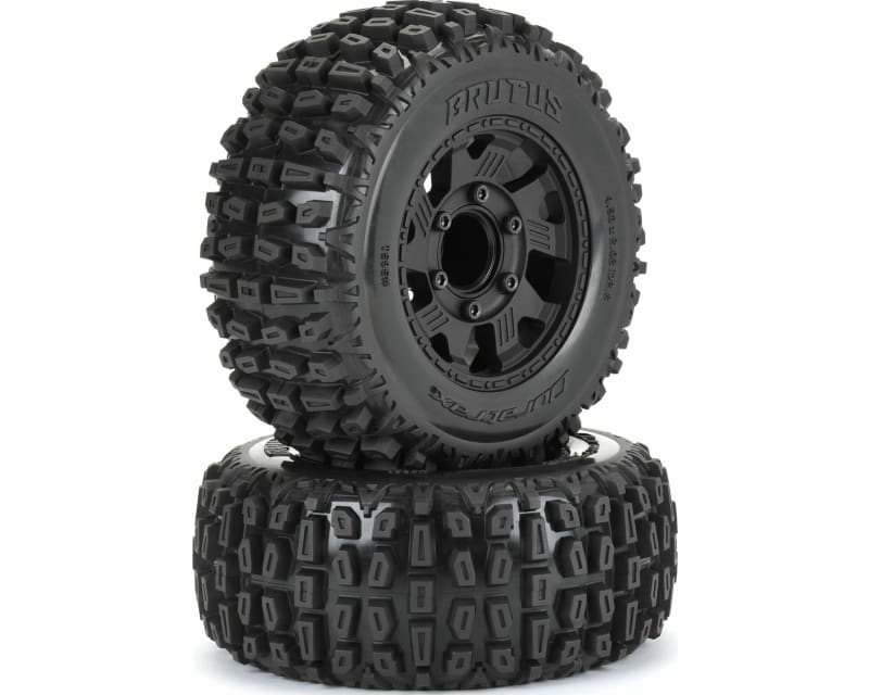 Brutus F/R 2.8 Monster Truck Tires MTD 12mm Blk Ripper 2 photo