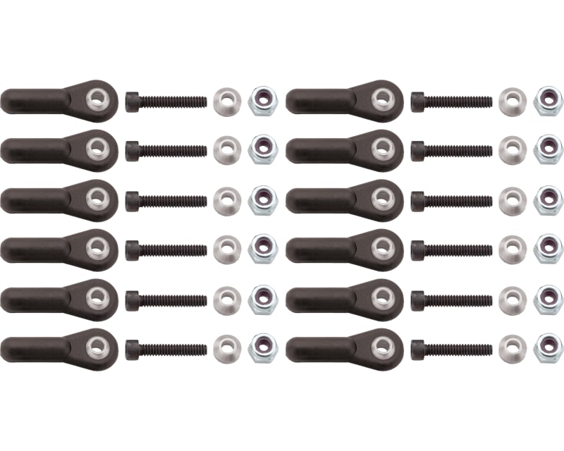 Tap to zoom Heavy-Duty Ball Links 4-40 W/Spacers Black (12)