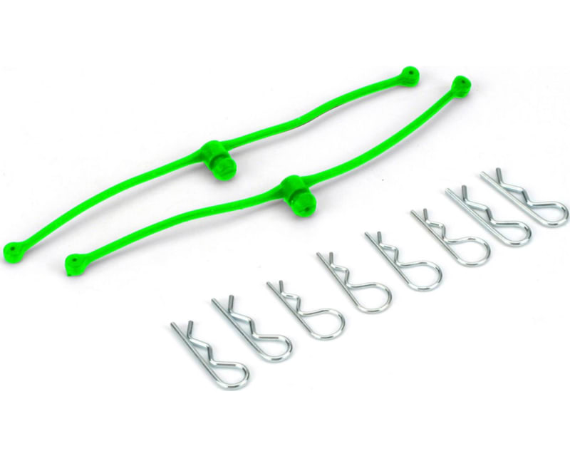 Silver Body Clips 25.4mm long 1.3mm wire (6)