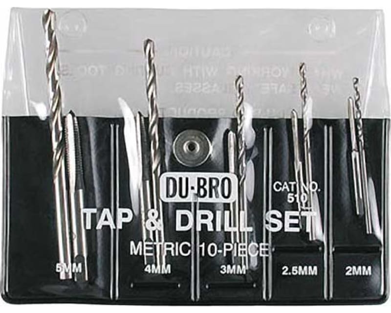 Dub510 10pc Metric Tap & Drill Assortetd Metric