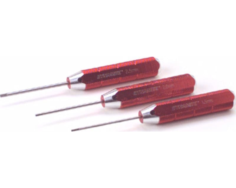 Machined Hex Driver Metric Set Red