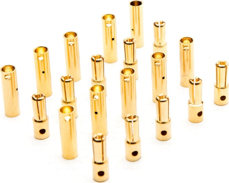Gold Bullet Connector Set 4mm 10