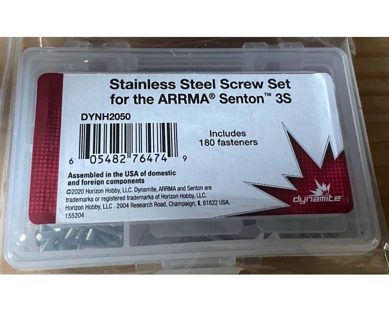 Stainless Steel Screw Set: Arrma Senton 3S