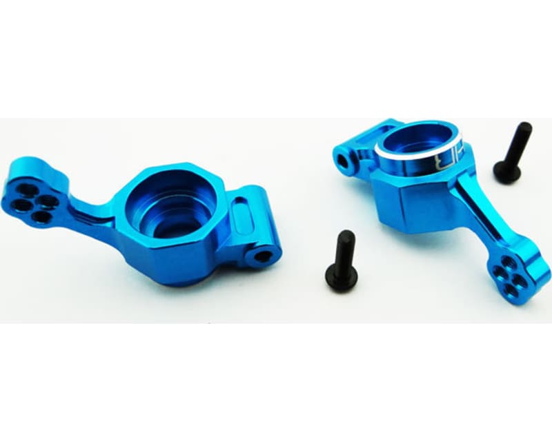 Blue Aluminum Rear Knuckles 4wd ECX
