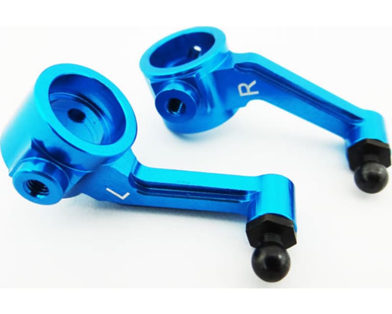 Tap to zoom Aluminum Steering Blocks (blue) - ECX 2WD