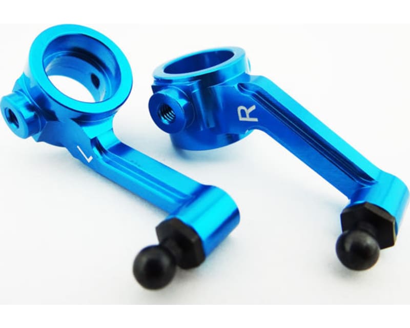 Tap to zoom Aluminum Steering Blocks (blue) - ECX 2WD