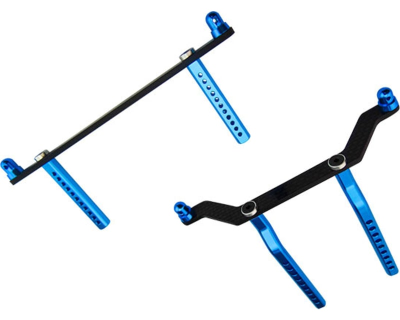 Aluminum & Cf Front/Rear Body Mount Posts ECX 2wd Torment Ruckus