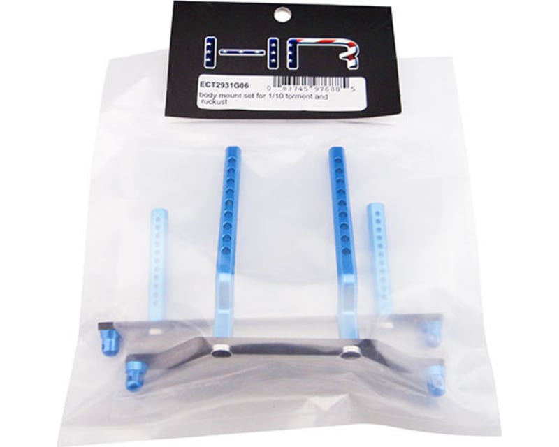 Aluminum & Cf Front/Rear Body Mount Posts ECX 2wd Torment Ruckus