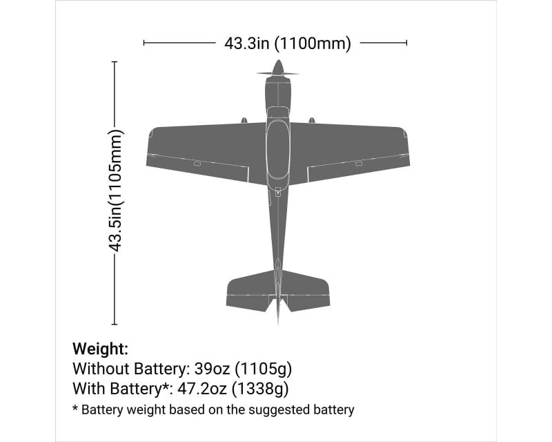 Sportix 1.1m Bnf Basic with As3x & Safe