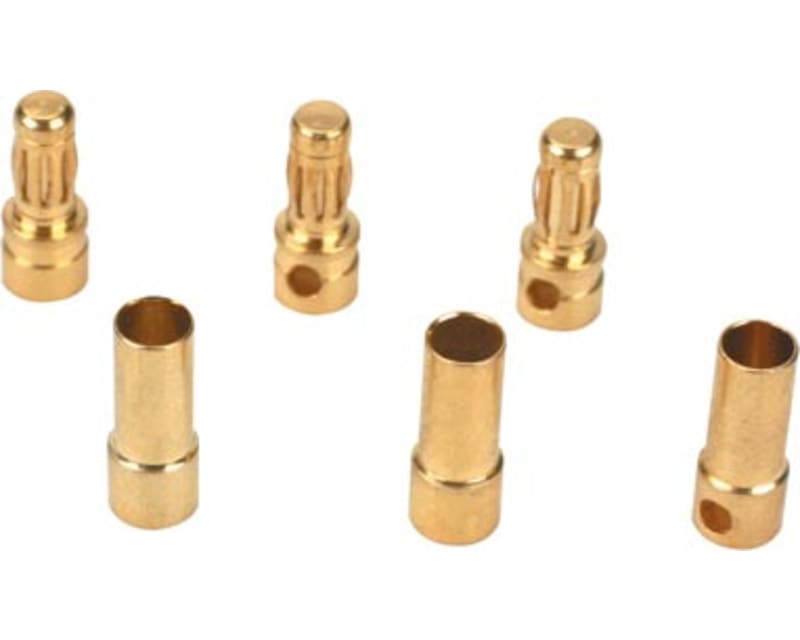 Gold Bullet Connector Set 3.5mm (3)