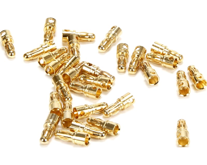 Gold Bullet Connector Male 3.5mm (30)