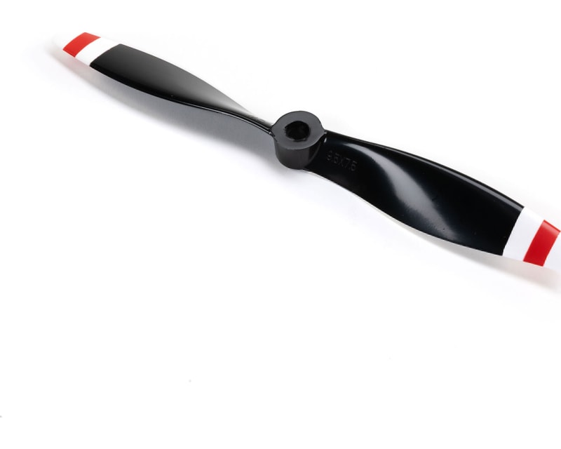 9.5x7.5CWLeftPropeller:RC-45J1.5m(Blackw/RedandWhiteTips)