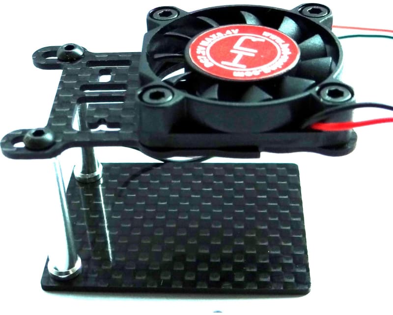 Tap to zoom ESC Cooling Fan w/ Adjustable Carbon Fiber Base