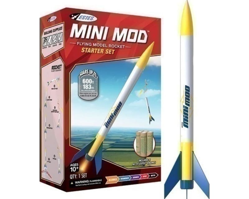 Tap to zoom Mini Mod 13mm Stem Model Rocket Starter Set