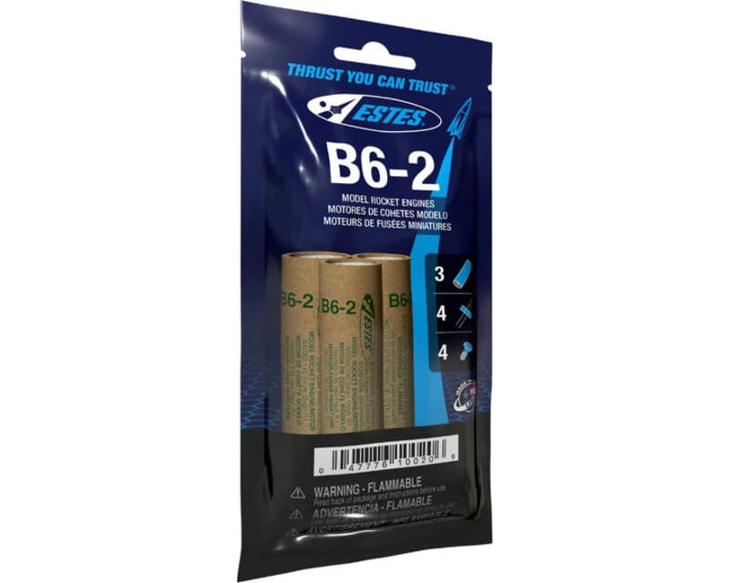 Tap to zoom B6-2 Model Rocket Engines 3pk