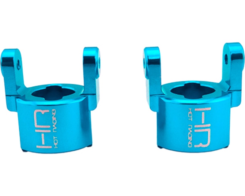 Tap to zoom Blue Aluminum Front Axle C-Hubs (2) - 1/18 ECX Temper