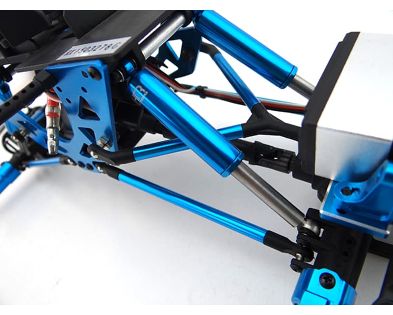 Tap to zoom 78mm Blue Aluminum Internal Spring Air Shock ECX Temper
