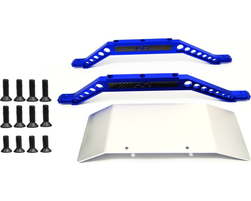 discontinued Blue Aluminum Lower Braces W/Skid Plate
