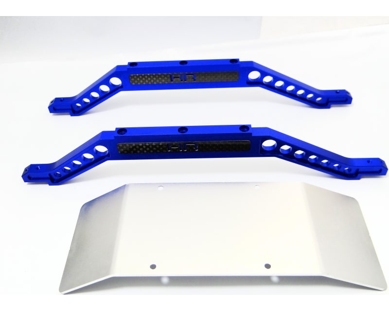 discontinued Blue Aluminum Lower Braces W/Skid Plate
