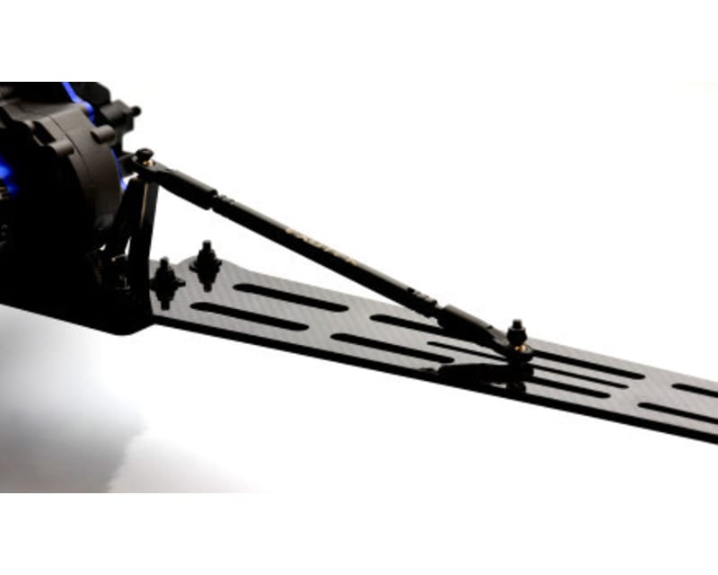 Drag Slash Pro Wheelie Bar Set 3mm Cf with Single Wheel Style