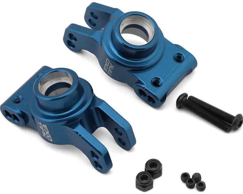 Team Associated Mt10/Pro4 SC10 Hd Aluminum Rear Hubs (Blue) (2) photo