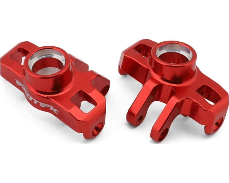 Arrma Typhon/Granite Grom Aluminum Hd Steering Knuckles (Red) (2 photo