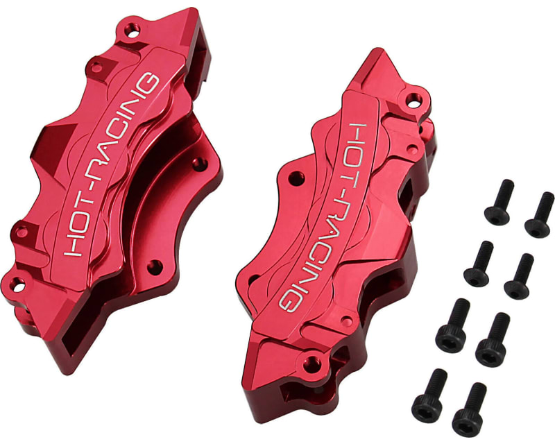 Red Aluminum Front Brake Calipers TRA FSC