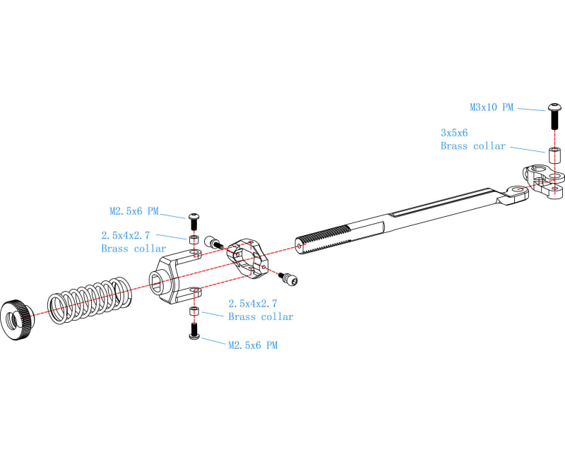 Hard Anodized Brake Linkage FSC