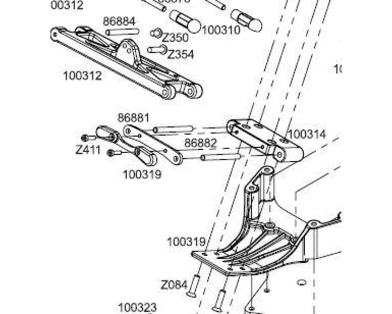Silver Aluminum Front Arm Mount FST