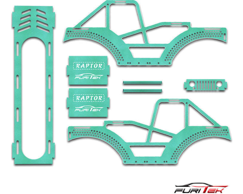 Furitek Raptor Aluminum Frame Kit for Scx24 - Green Seafoam