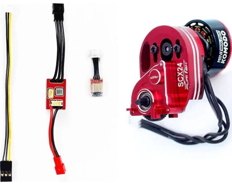 Tap to zoom Mini Komodo brushless Motor & Micropython Esc Crawlmaster SCX24