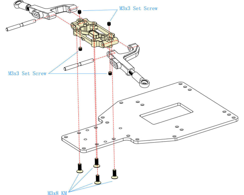 CNC T6 Lower Arm mount FZD2