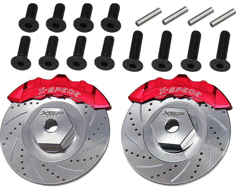 CNC T6 Brake Disc Red Caliper FZD2