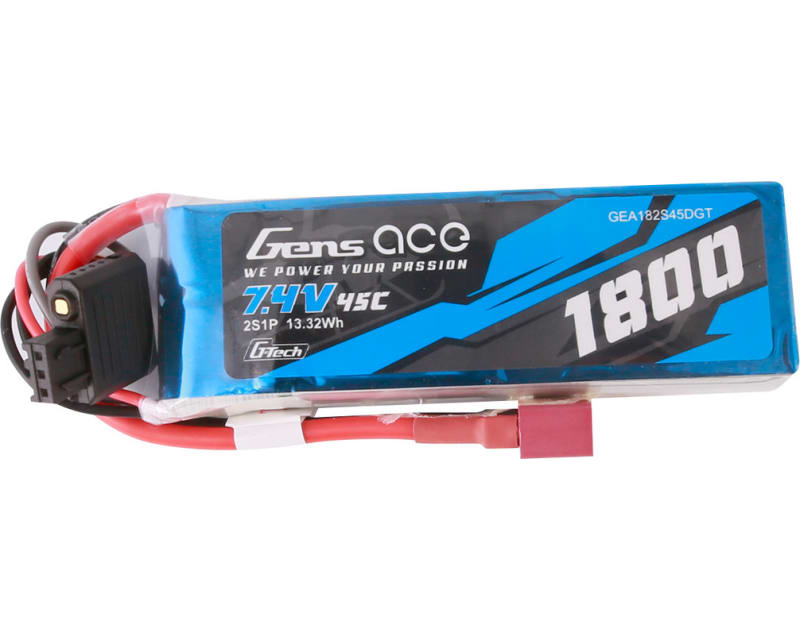 Tap to zoom 7.4v 1800mah 2s 45c G-Tech Smart Lipo: T-Plug